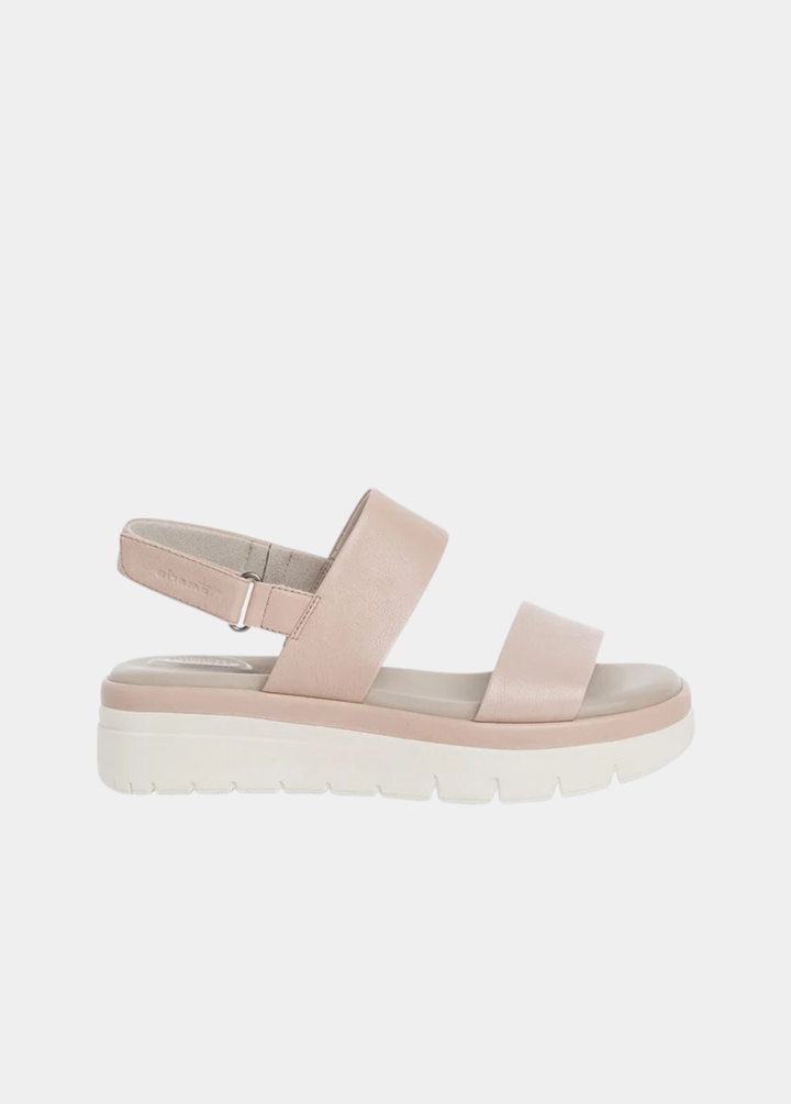 Tamaris Comfort Fit Wedge Sandals - Beige