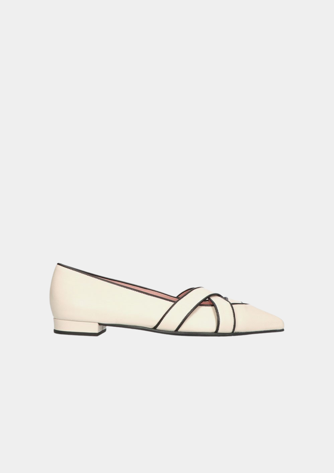 Pretty Ballerinas Chic Pointy Toe Flats - Pearl White