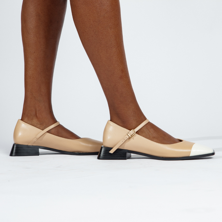 Penelope Mary Jane Flats - Nude