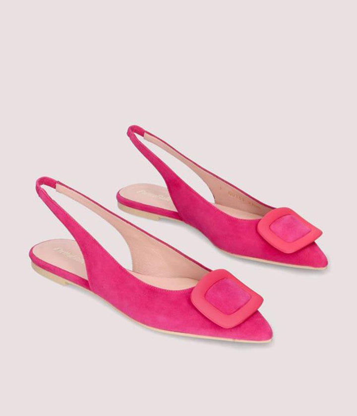 Pretty Ballerinas Deluxe Pink Slingbacks