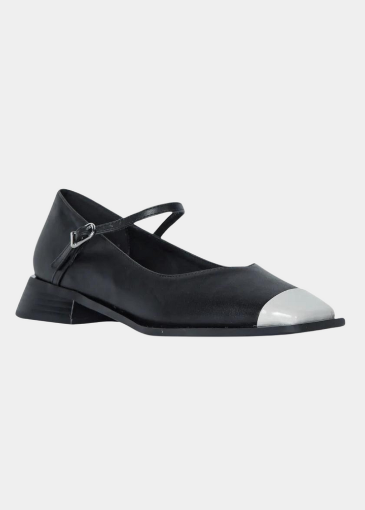 Penelope Mary Jane Flats - Black