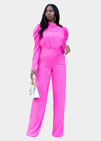 Serena Pant Set - Pink