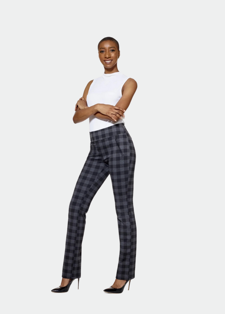 Tall Kimora Buffalo/Black Reversible Straight Pants