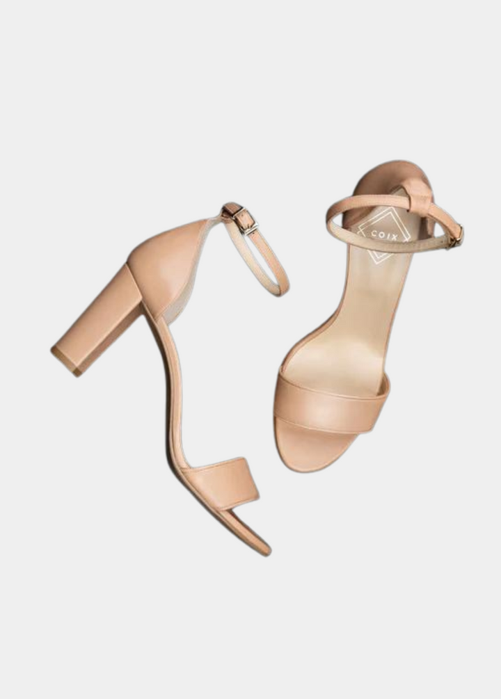 Monaco Block Heel Sandals — Ballerina Slipper Pink