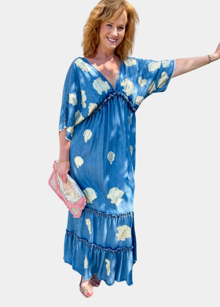Yellowstone Denim Maxi Dress
