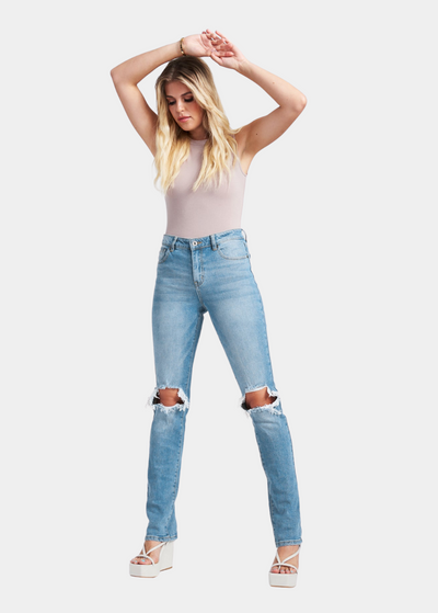 Tall Chloe High Rise Straight Leg Jeans