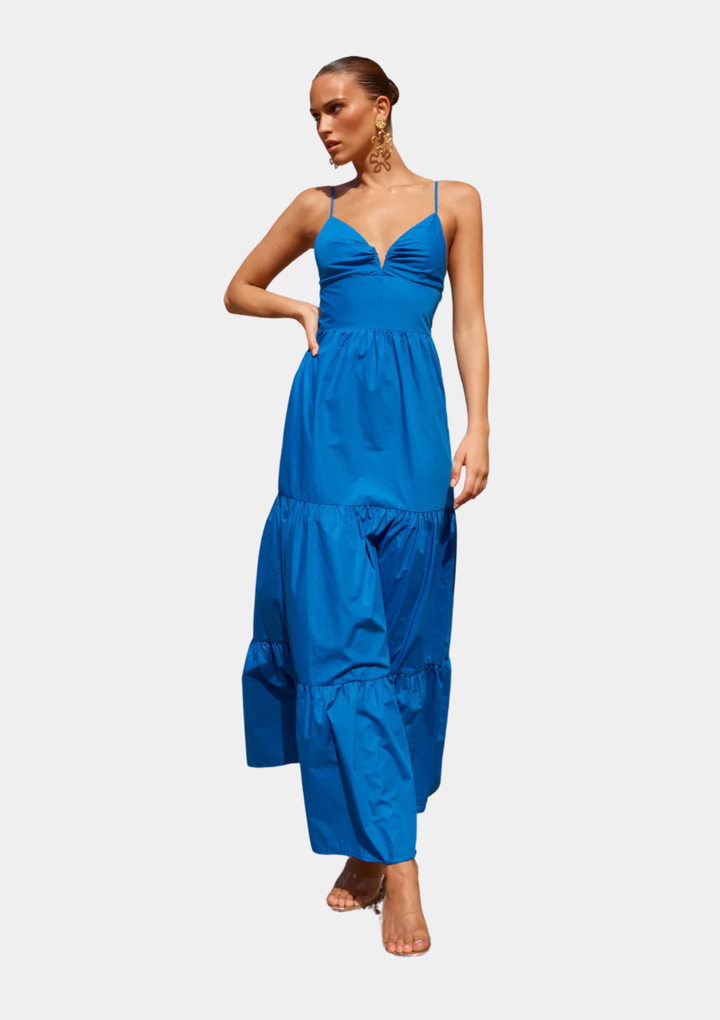 Portrait Maxi Dress - Blue