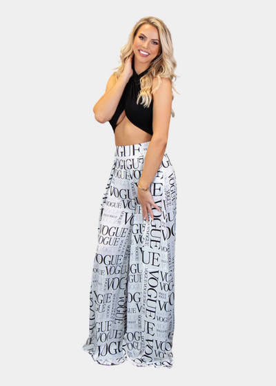 Go With the Flow Palazzo Pants - White Vogue