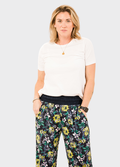 Tall Navy Floral Lounge Pants