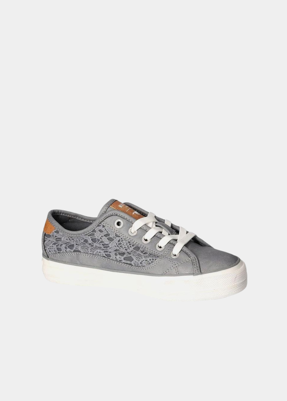 Mustang Fashionable Grey Lace Sneaker