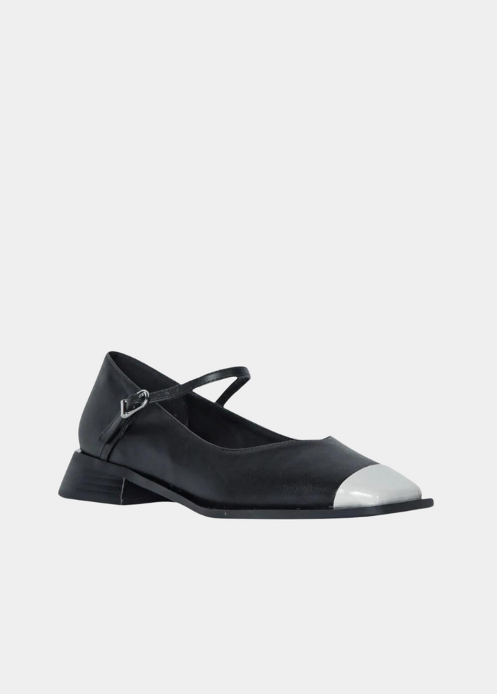 Penelope Mary Jane Flats - Black