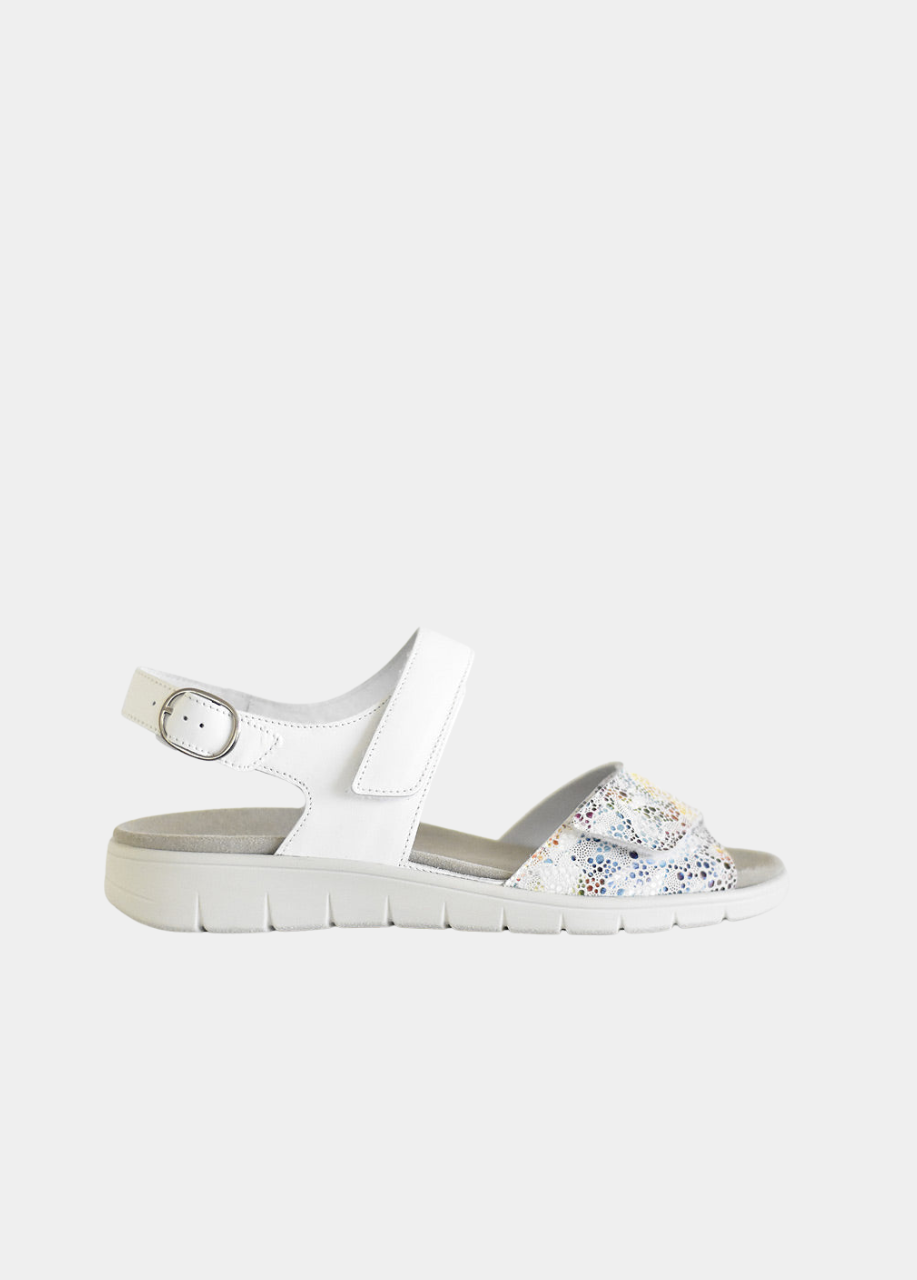 Semler Metallic Floral Sporty Sandals
