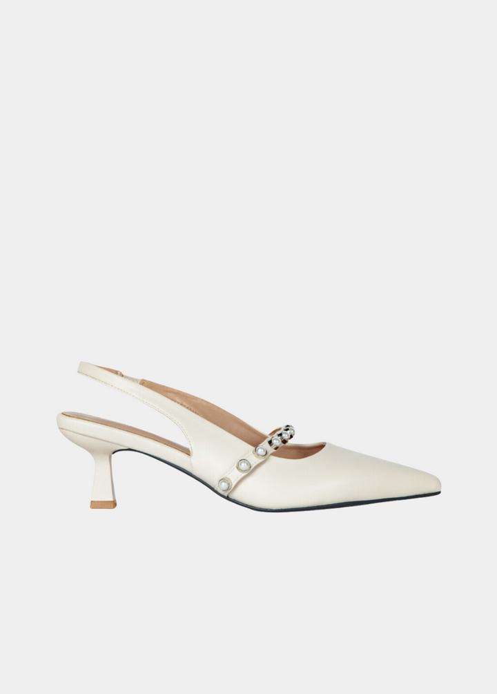 Sophia Slingback Pumps - Ivory