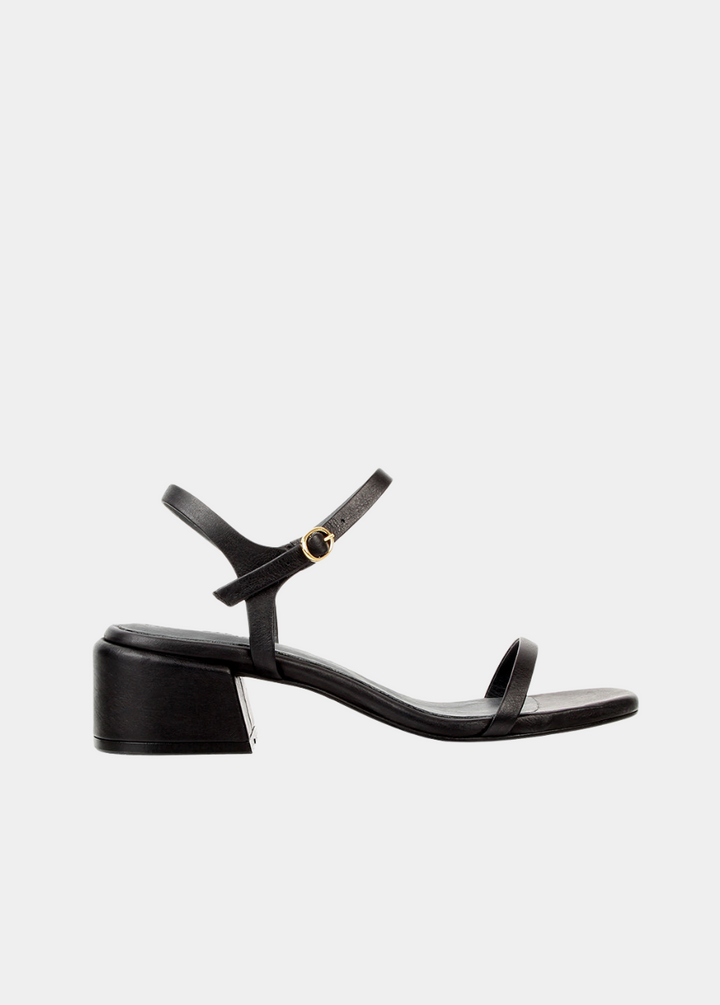 The Lindsay Heeled Sandal - Black