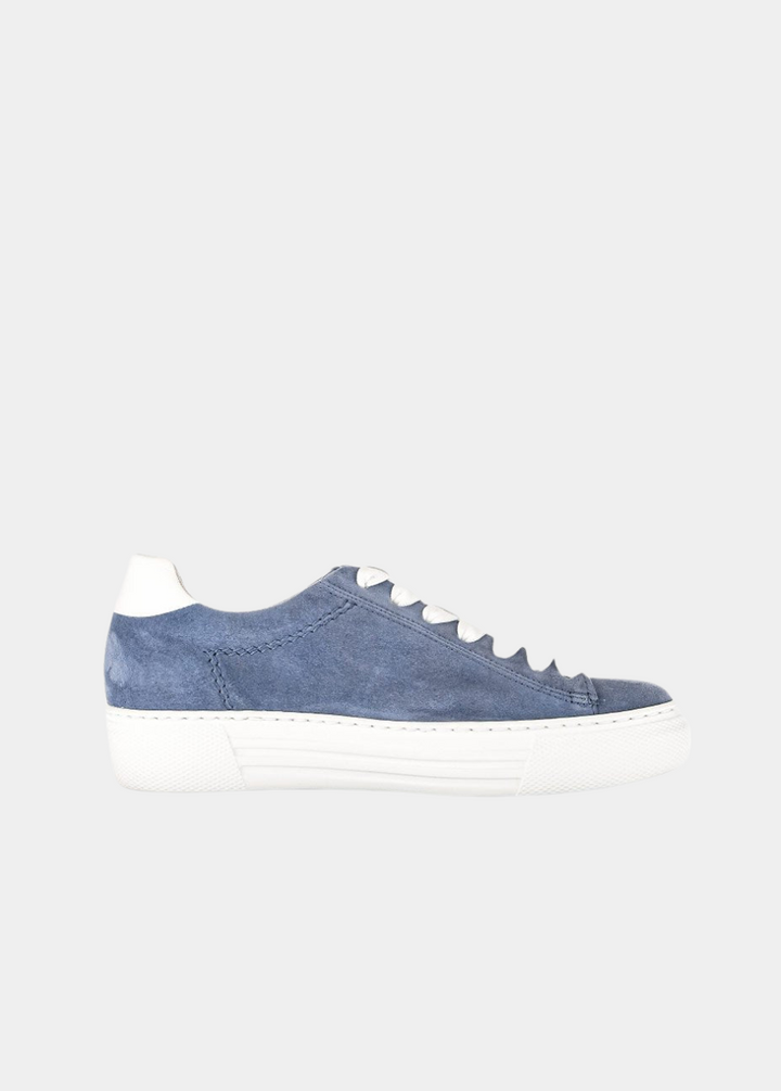 Gabor Trendy Blue Suede Trainers