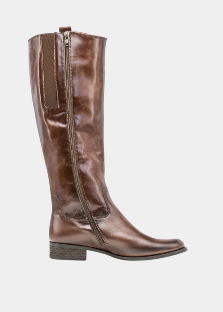 Gabor Stylish Slim Fit Long Brown Leather Boots