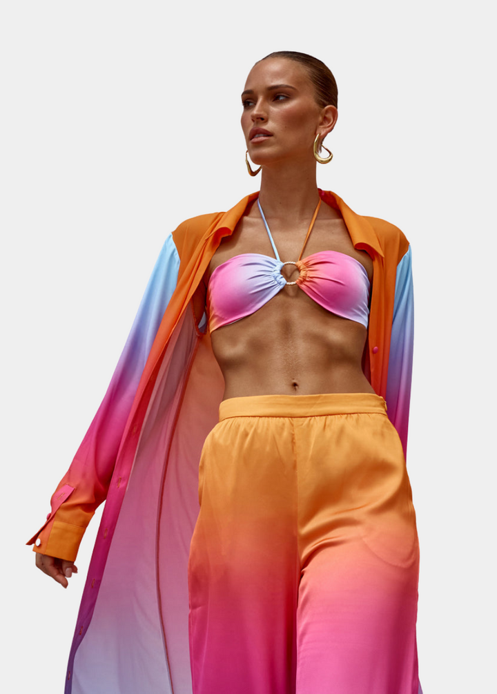 Height of Horizon Bandeau Top - Orange Ombre