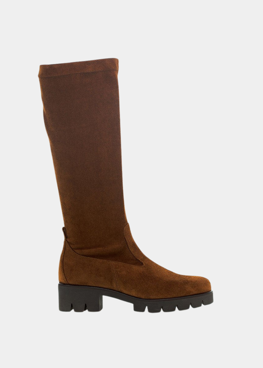 Gabor Fabulous Long Suede Boots -  Brown