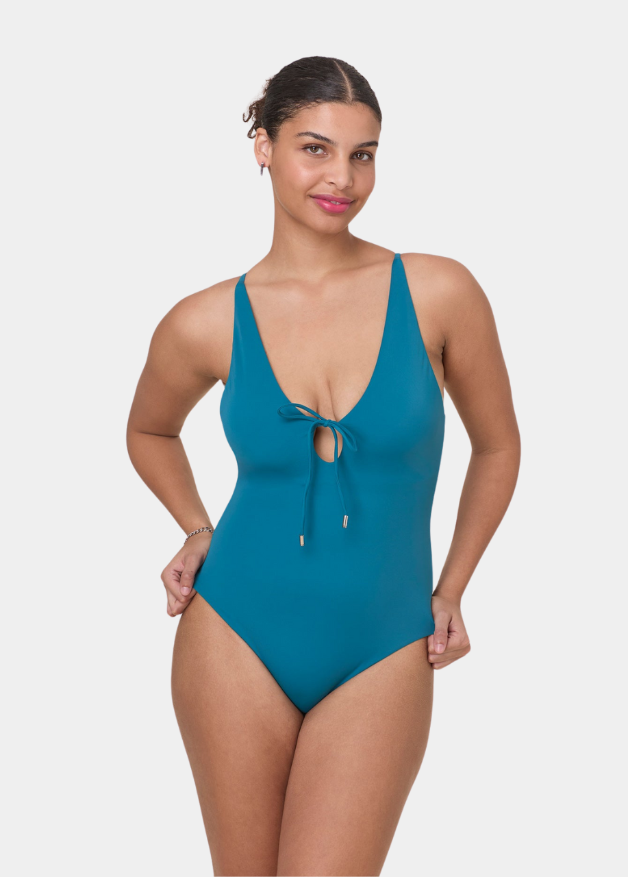 The Sicily One Piece - Eco Nylon - Ocean - Long Torso
