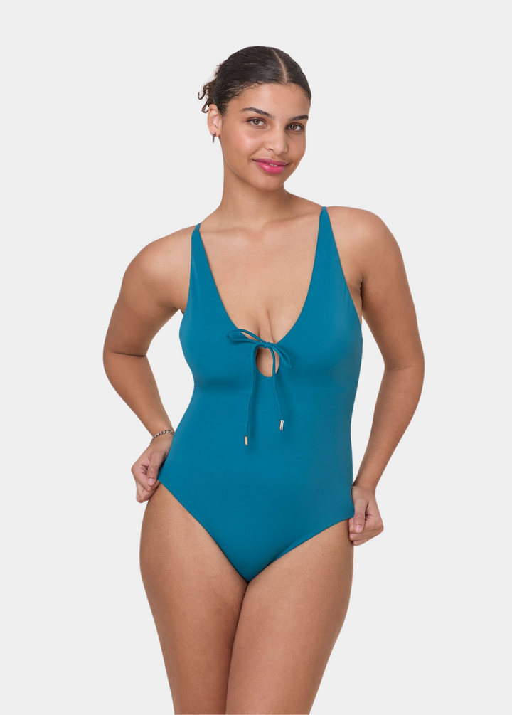 The Sicily One Piece - Eco Nylon - Ocean - Long Torso