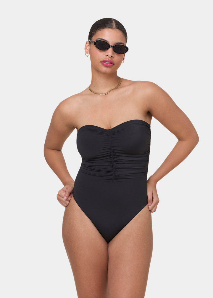 The Pana One Piece - Eco Nylon - Black - Long Torso