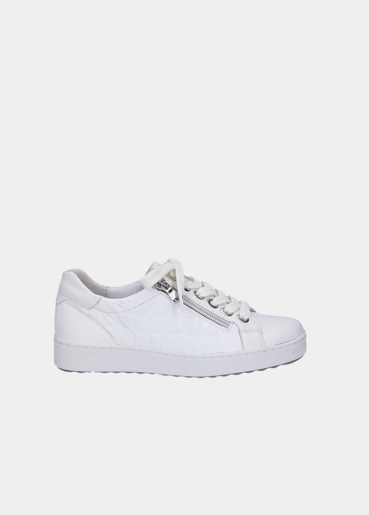 Semler Luxurious Quilted White Trainers