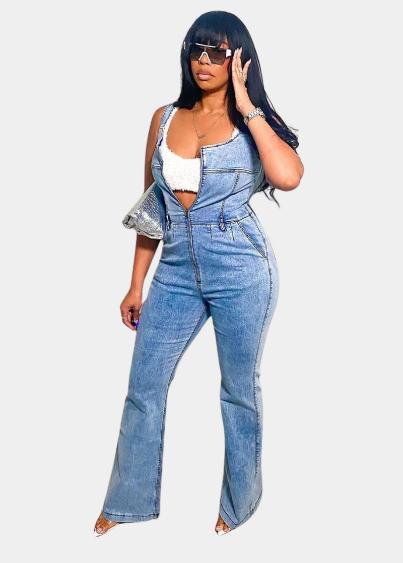 Tall Denim Jumpsuit Tall Size