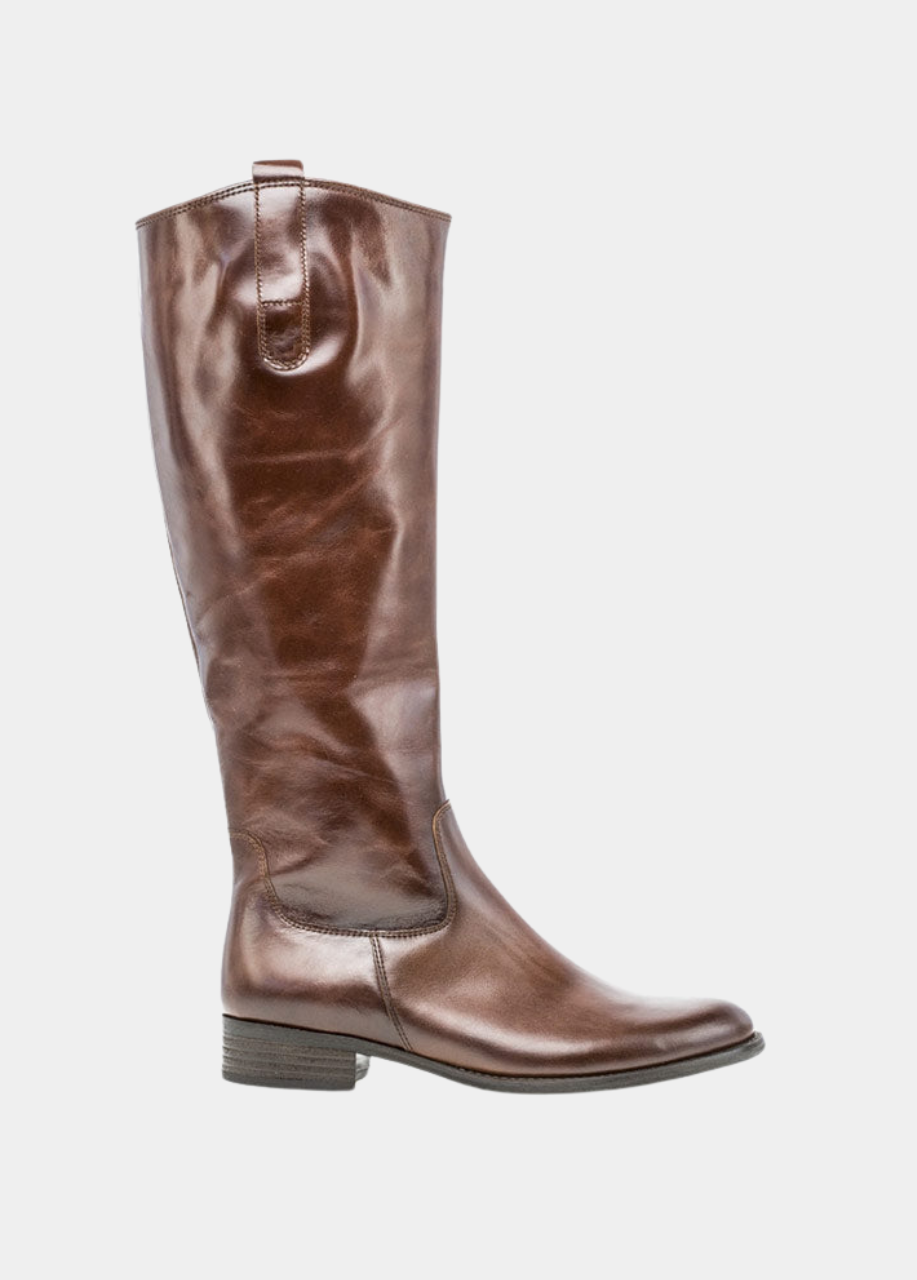 Gabor Stylish Slim Fit Long Brown Leather Boots