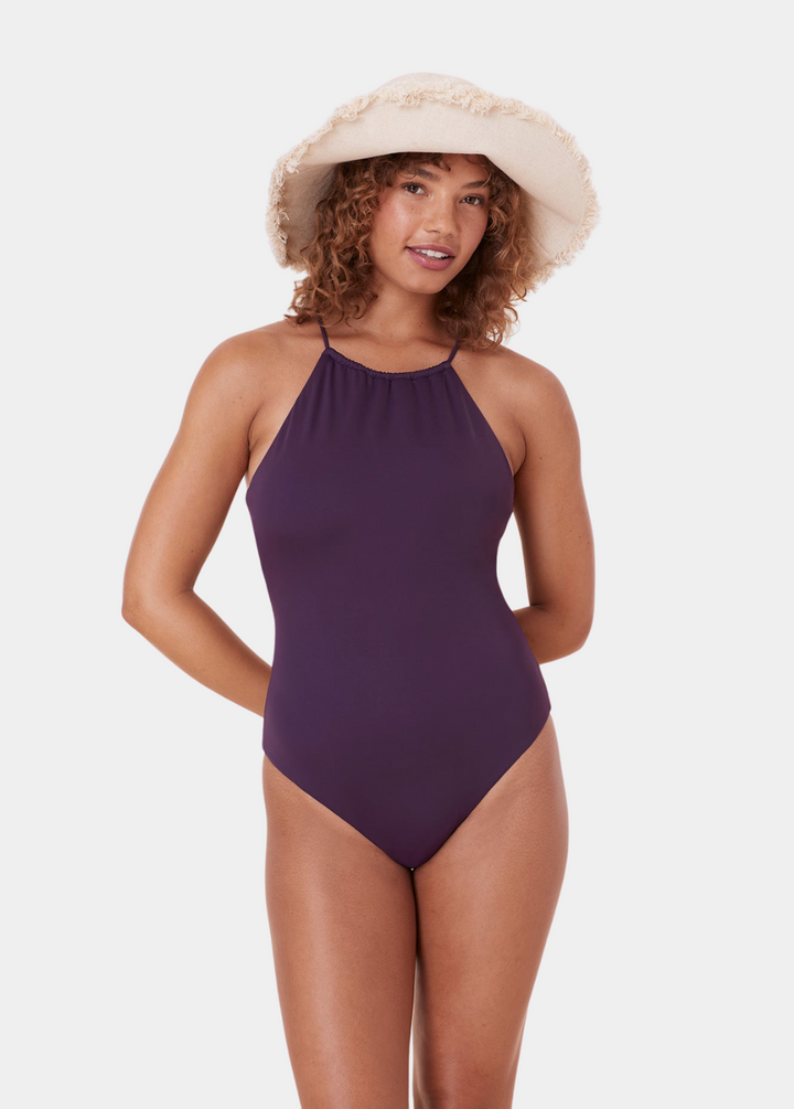 The Saidia One Piece - Eco Nylon - Acai - Long Torso