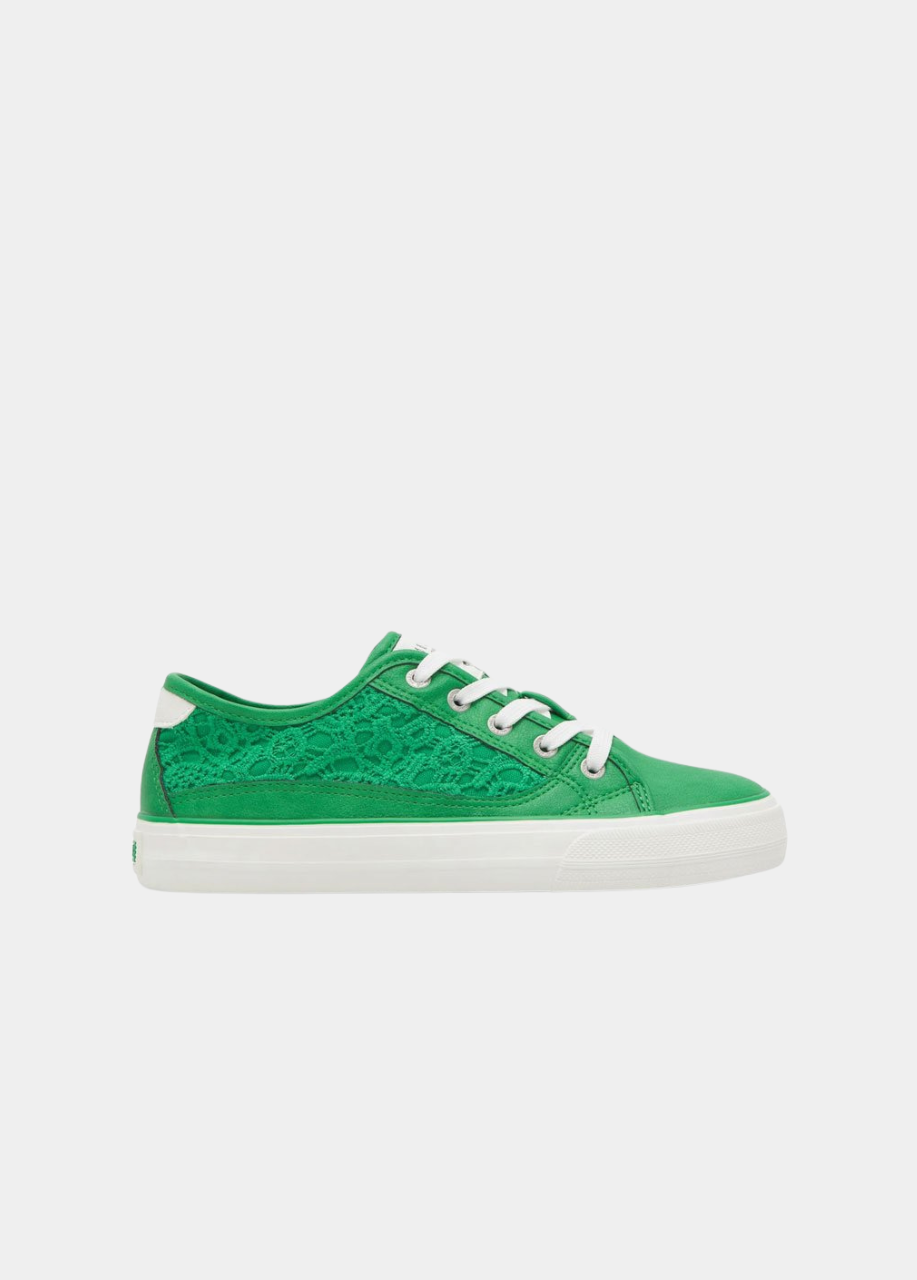 Mustang Fashionable Kelly Green Lace Sneaker