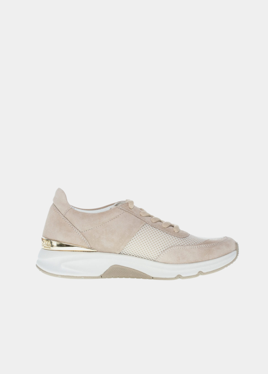 Gabor Fab Beige Rolling Soft Trainers