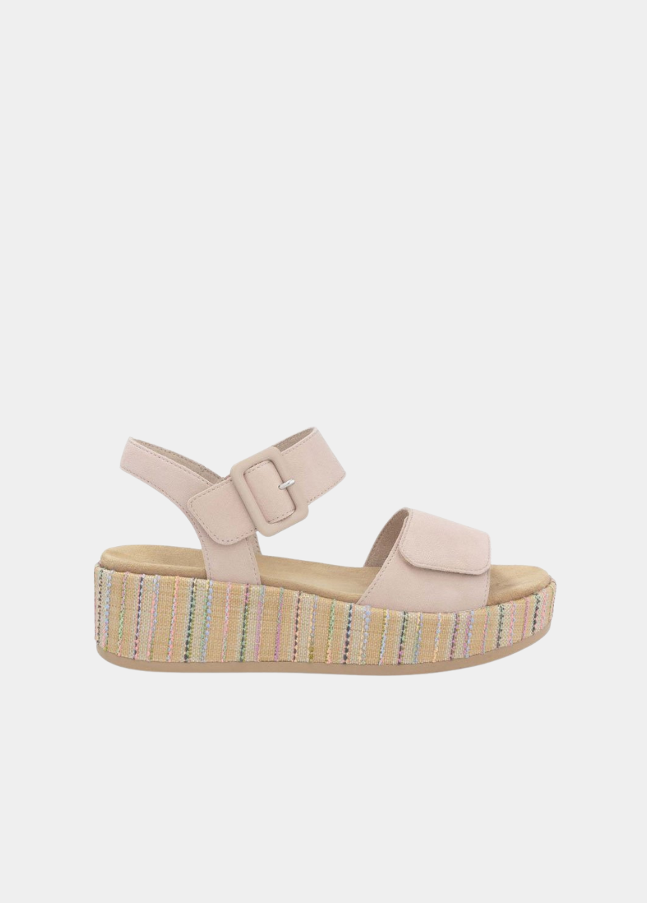 Remonte Fashionable Beige Multi Wedge Sandals