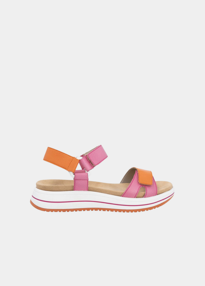 Remonte Sporty Orange/Pink Sandals