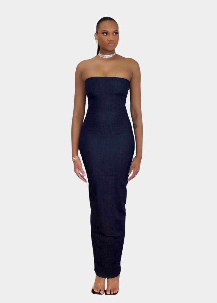 Cool Breeze Maxi Denim Dress