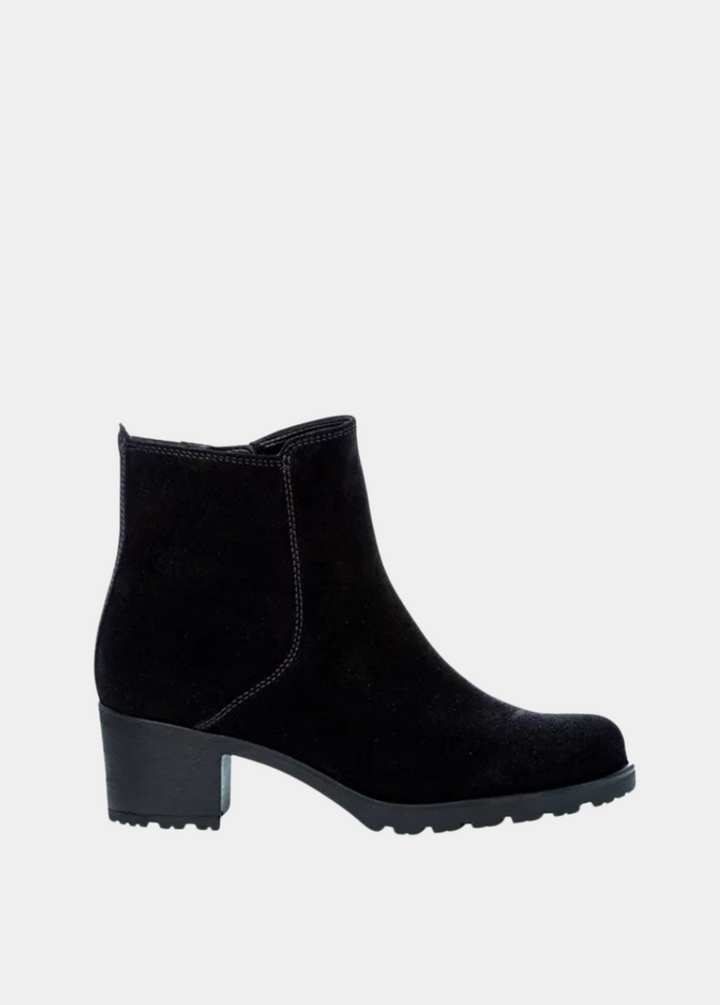 Gabor Classic Black Suede Ankle Boots