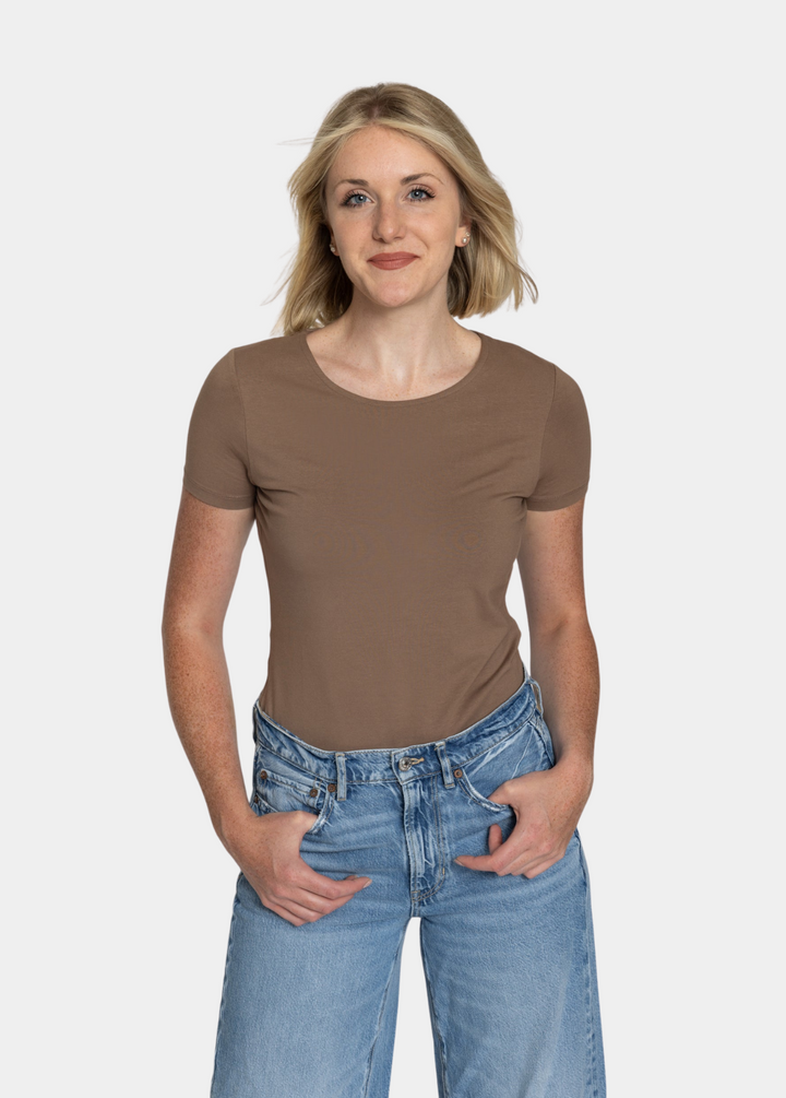 Tall Women’s Crew Neck Short Sleeve Bodysuit