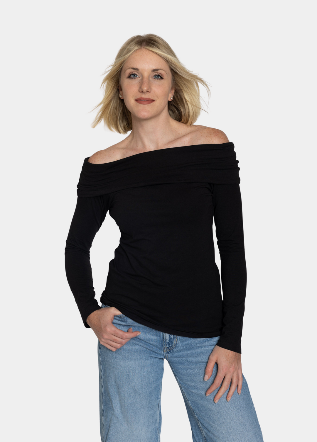 Tall Women’s Off Shoulder Long Sleeve Tee