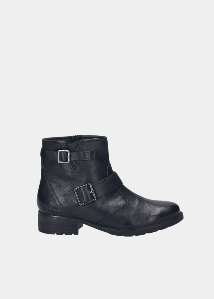 Josef Seibel Premium Leather Ankle Boots - Black