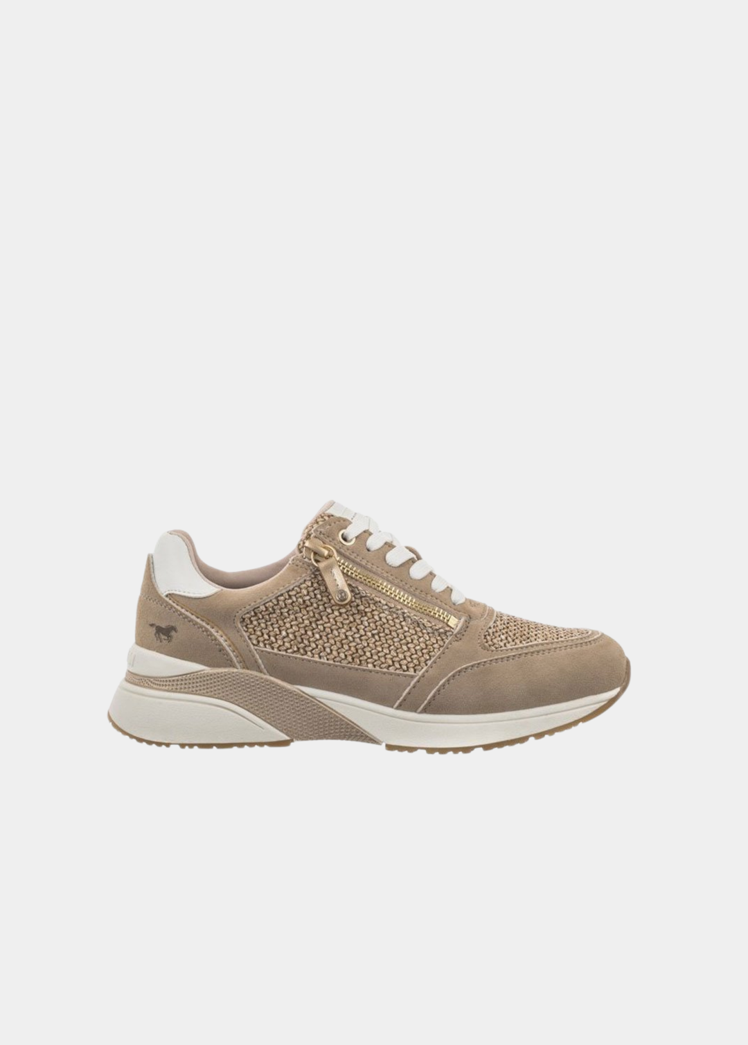 Mustang Sporty Combi Fashion Sneakers - Beige
