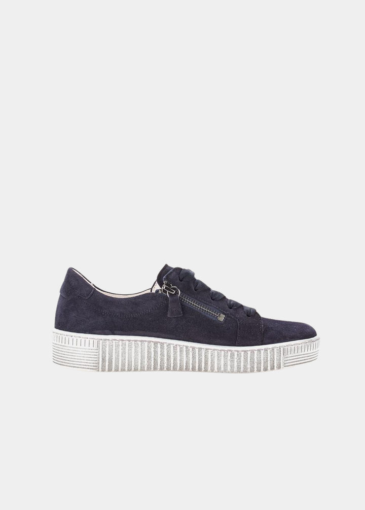 Gabor Chunky Suede Trainers - Navy