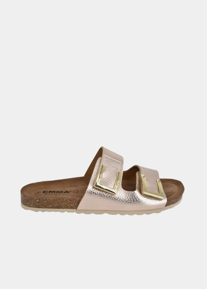 Emma Dressy Sandals - Metallic Rose Gold