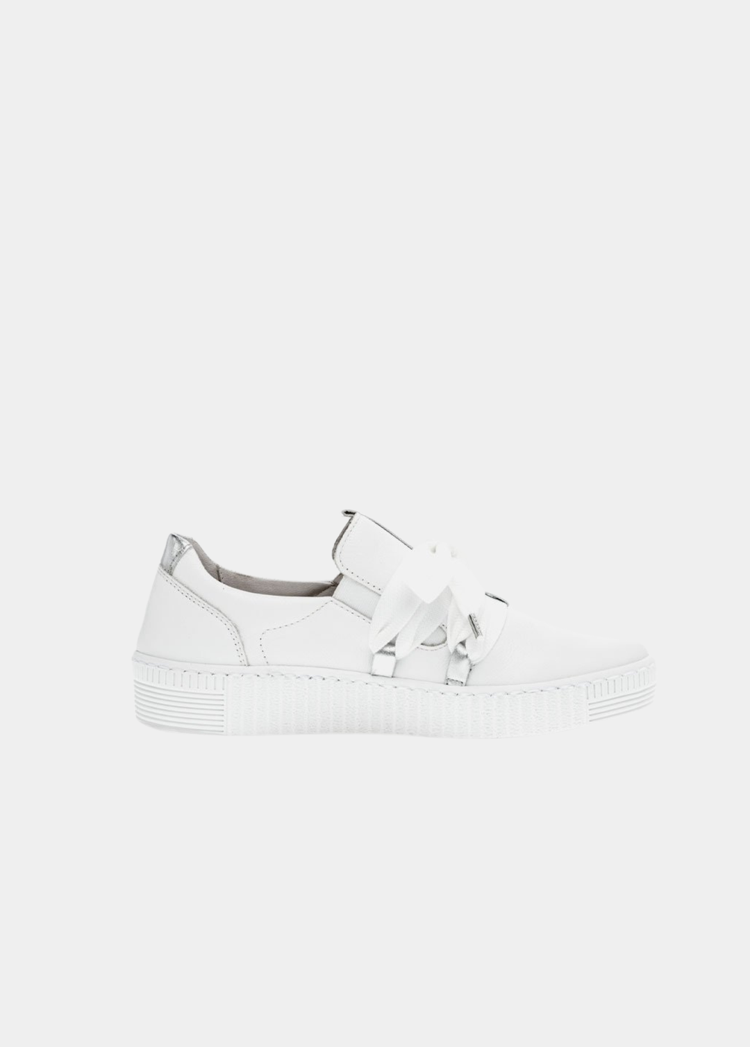 Glam Slip On Trainer - White/Silver