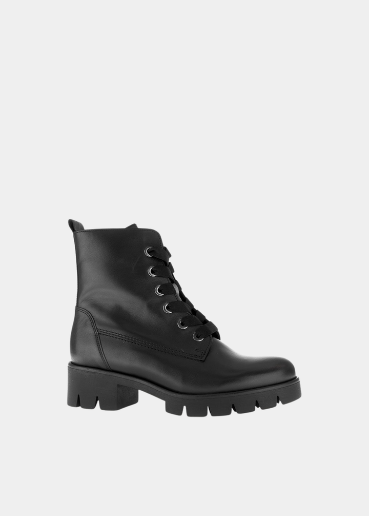 Gabor Essential Chunky Combat Boots -  Black