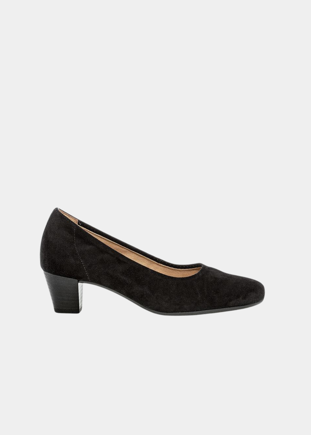 Gabor Dressy Suede Wide Fit Heels -  Black