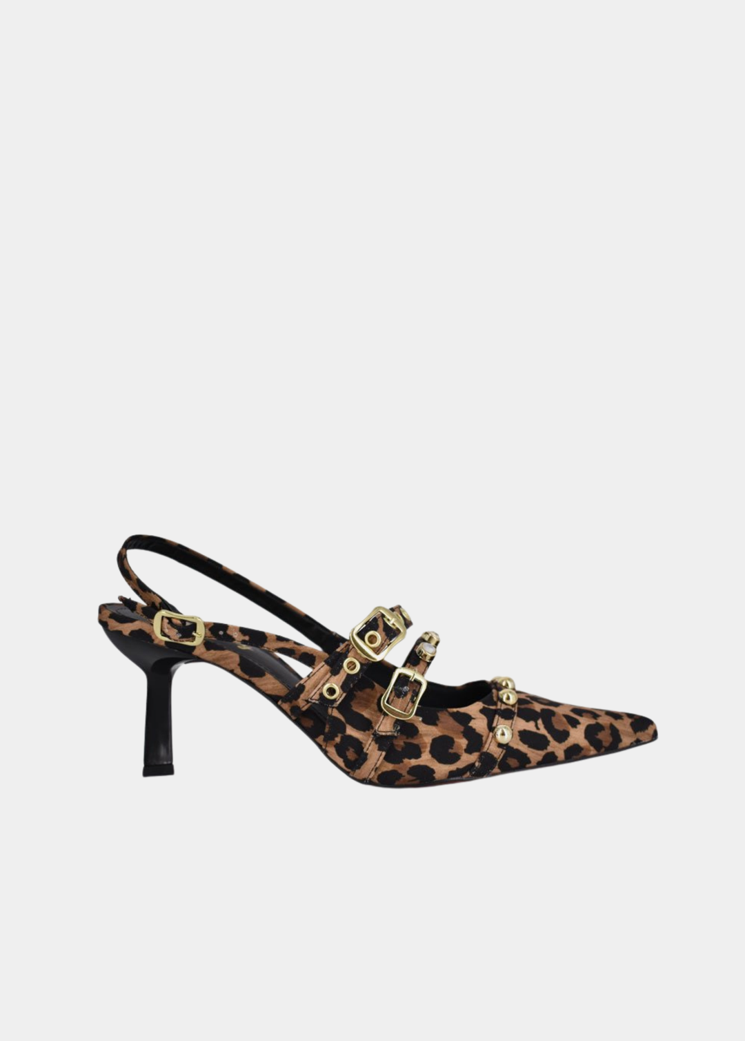 Belle & Lucy Signature Sling Back Heels - Leopard