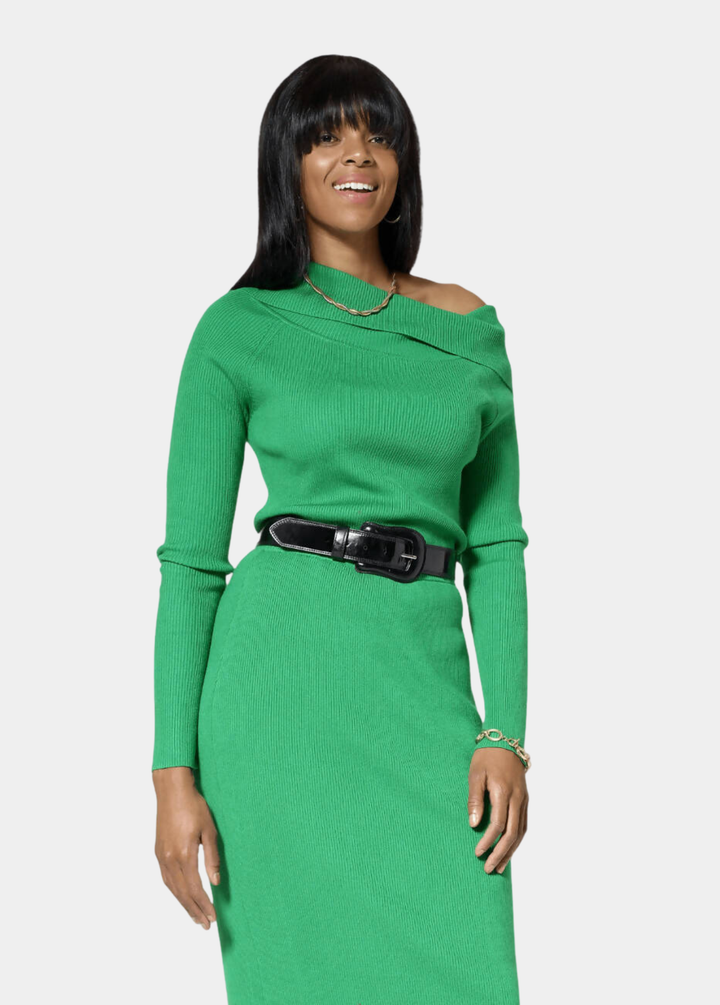 Shop the Tall Bardot Off Shoulder Sweater Dress