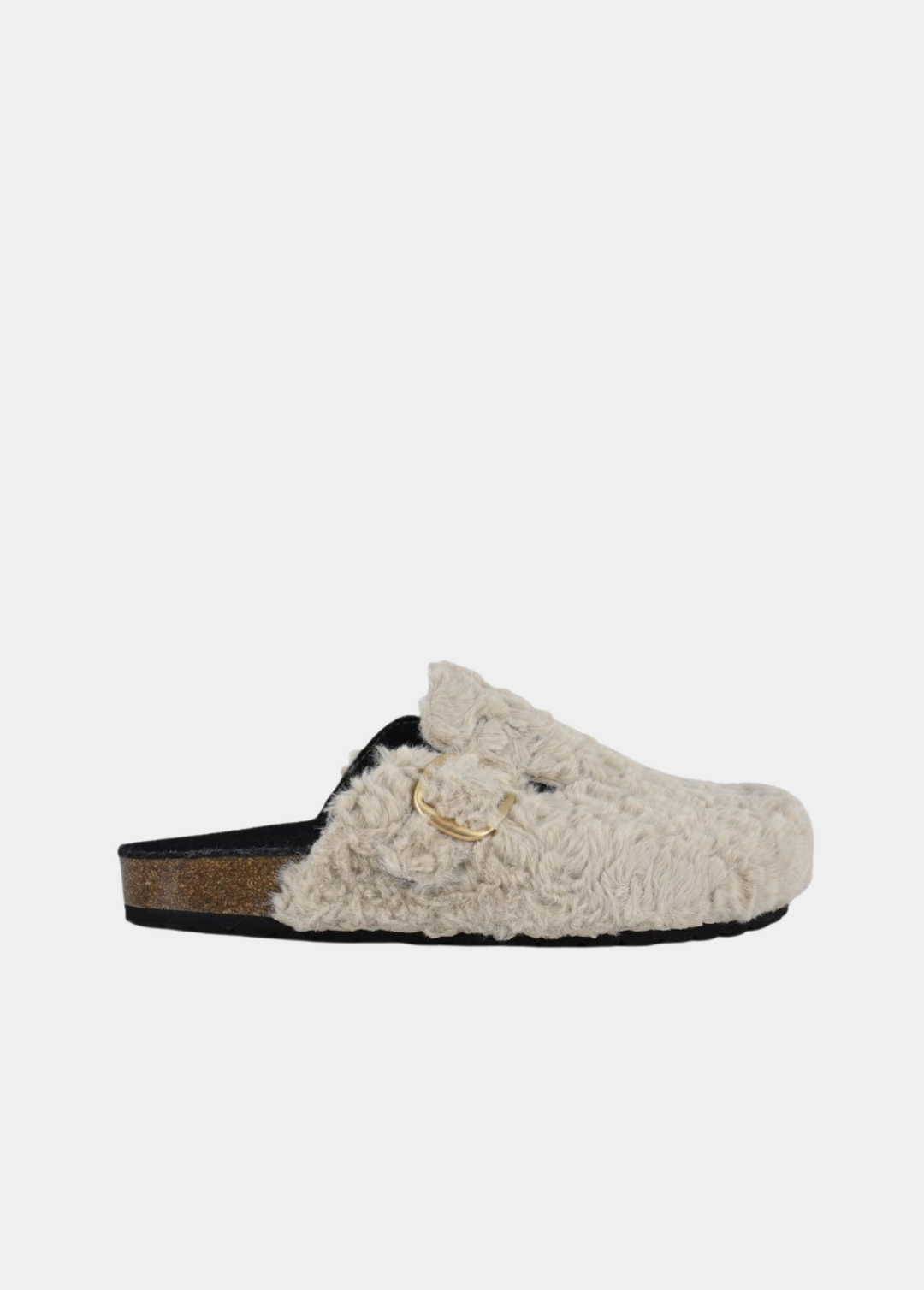 Emma Plush Shearling Clog - Off White
