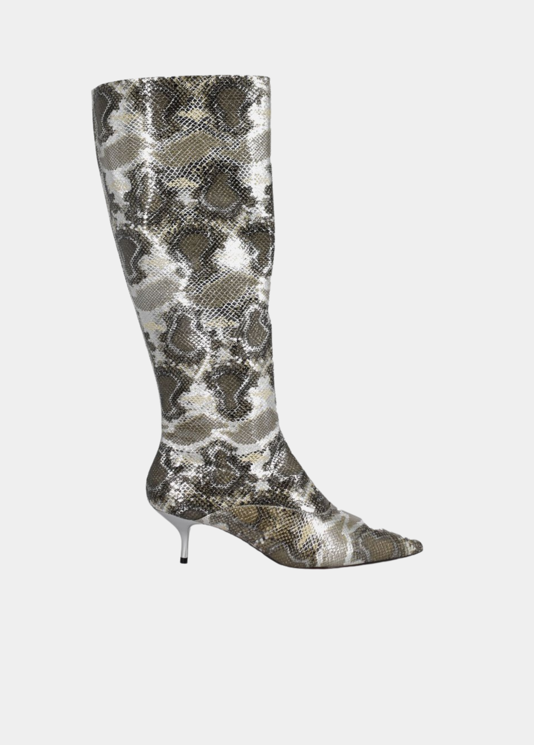 Belle & Lucy Designer Look Snake Print Boots
