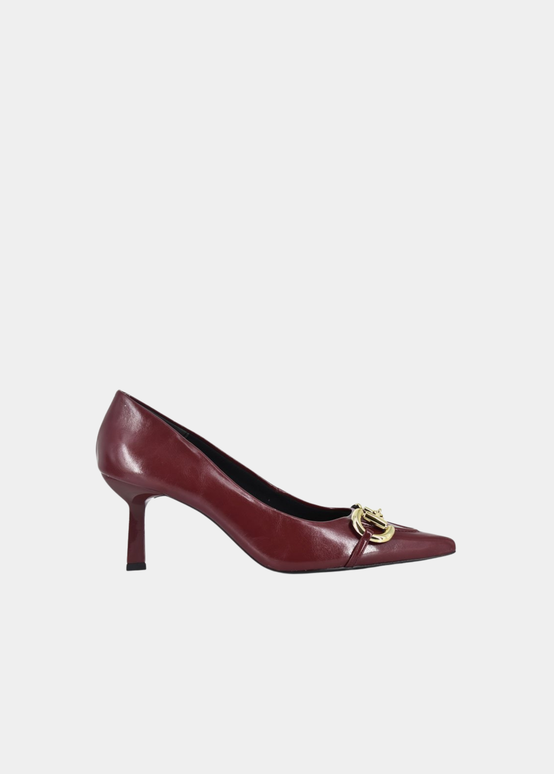 Belle & Lucy Luxurious Pointed Pump with Gold Bit Detail