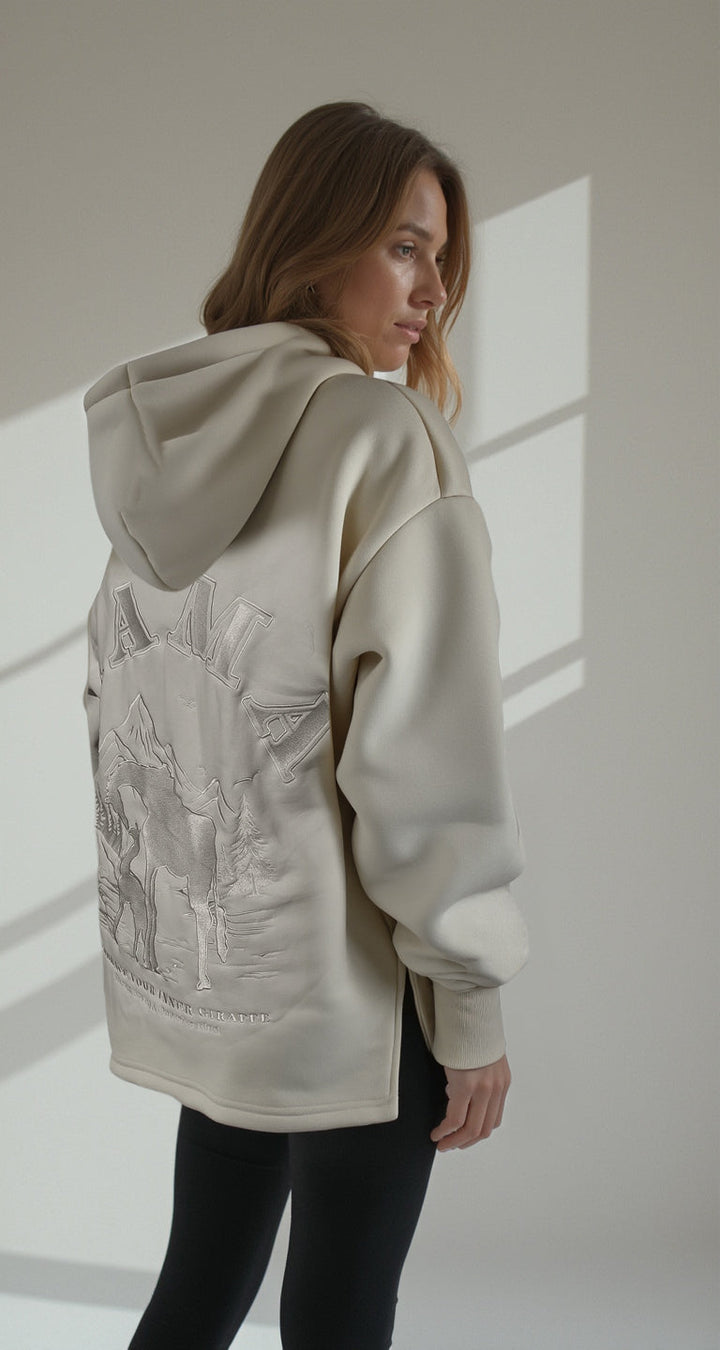 Raffe Mama Hoodie - Spilled Milk